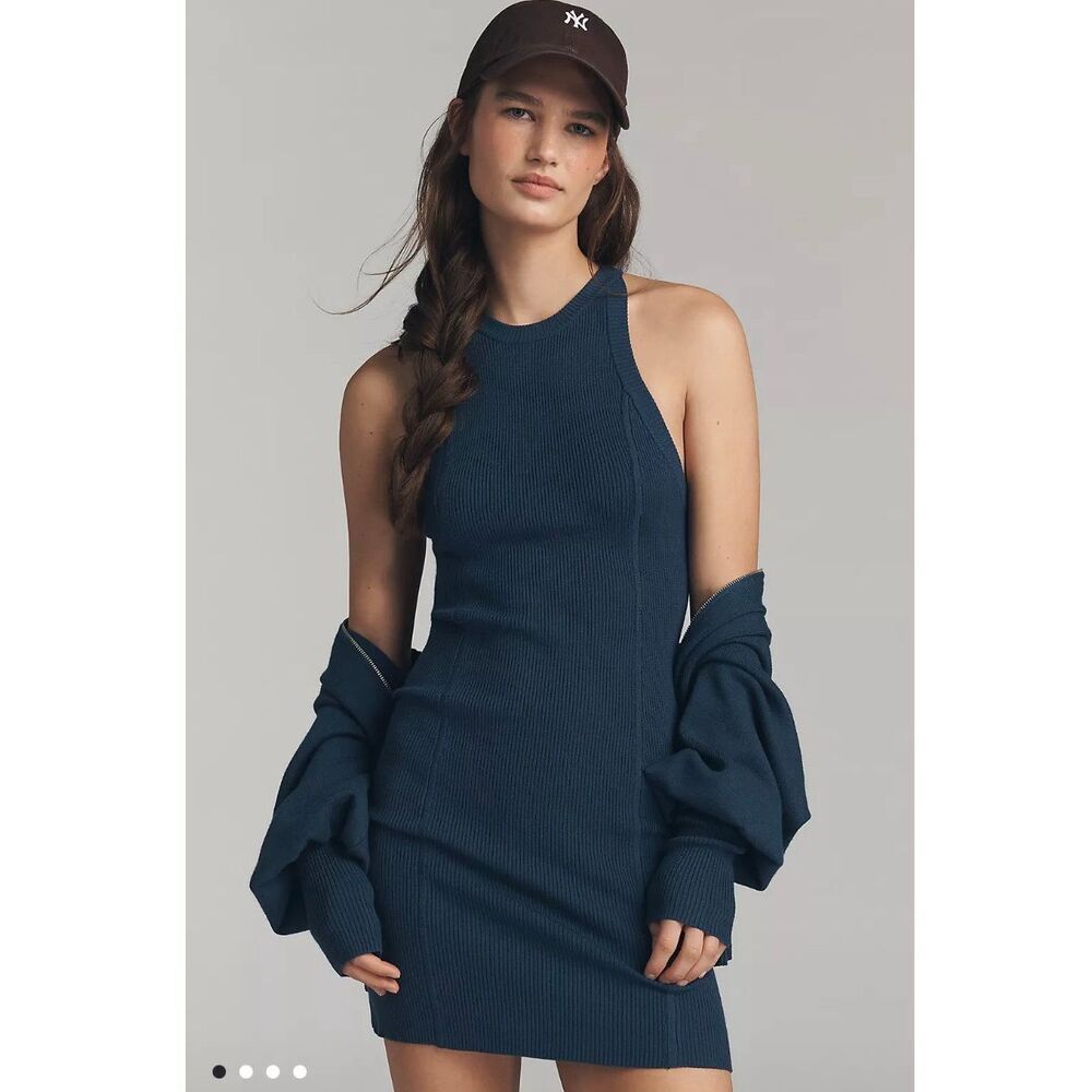 Anthropologie $249 Daily Practice Cardigan & Sweater Dress Set size medium m9